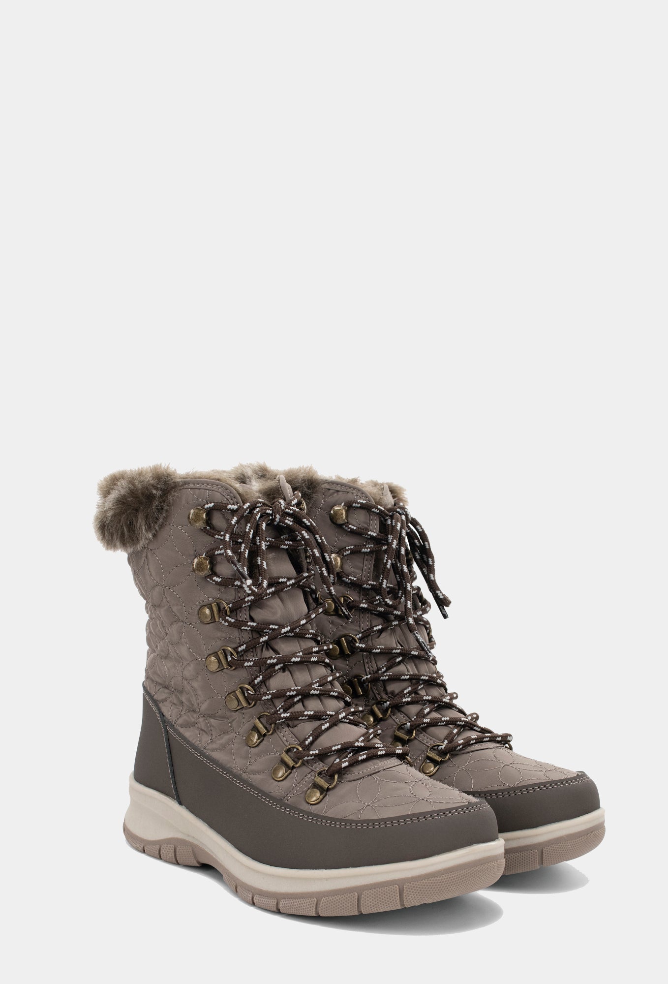 Belltown Mid Faux Fur Cold Weather Boot - Taupe - Western Chief