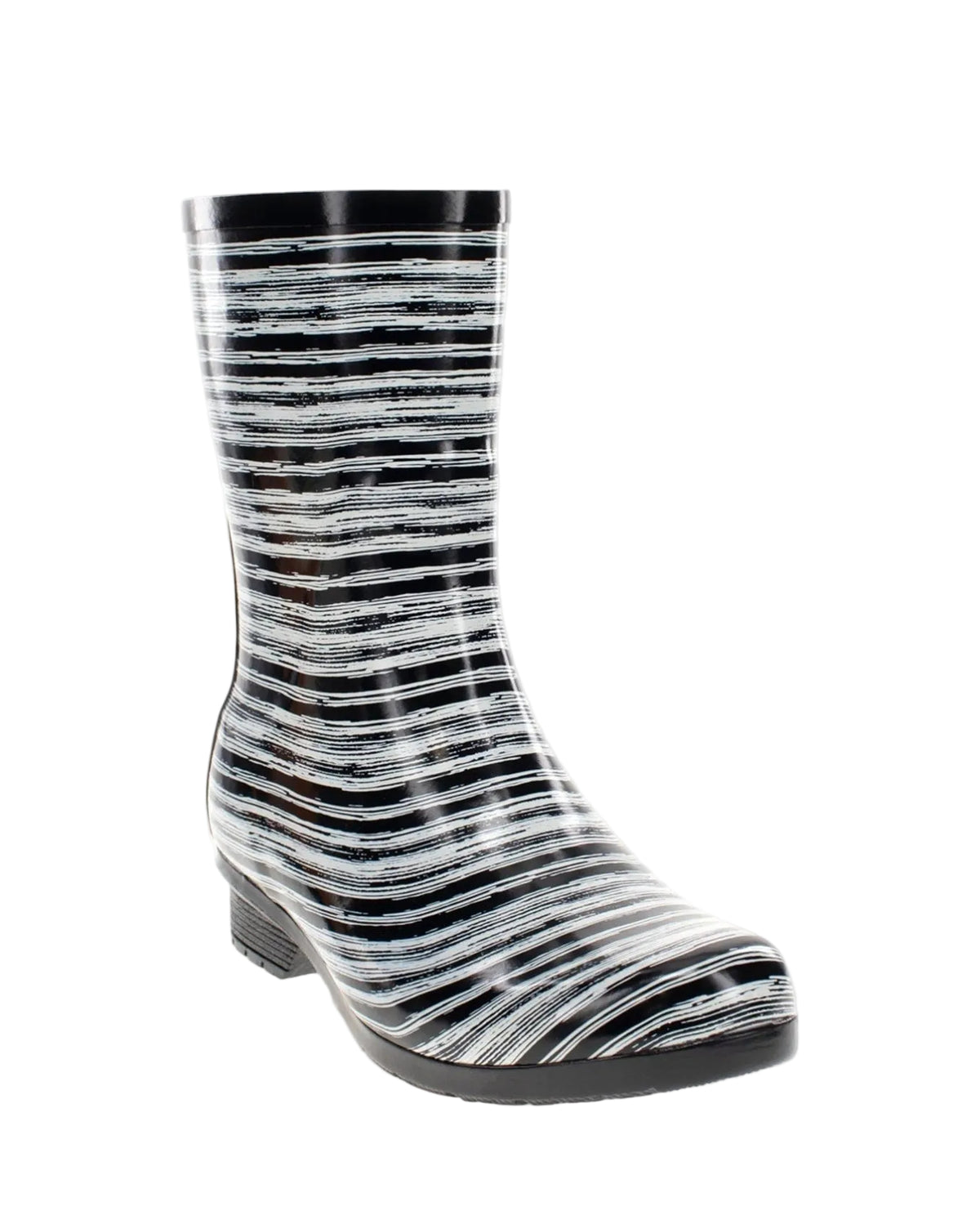 Gloss Drybrush Mid Rain Boot - Black - Western Chief