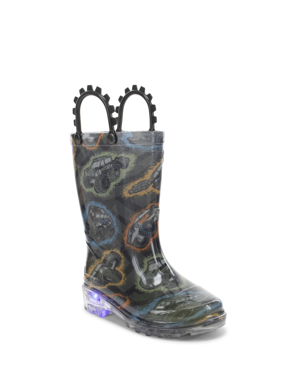 Kids Big Wheels Lighted Rain Boot - Black - Western Chief