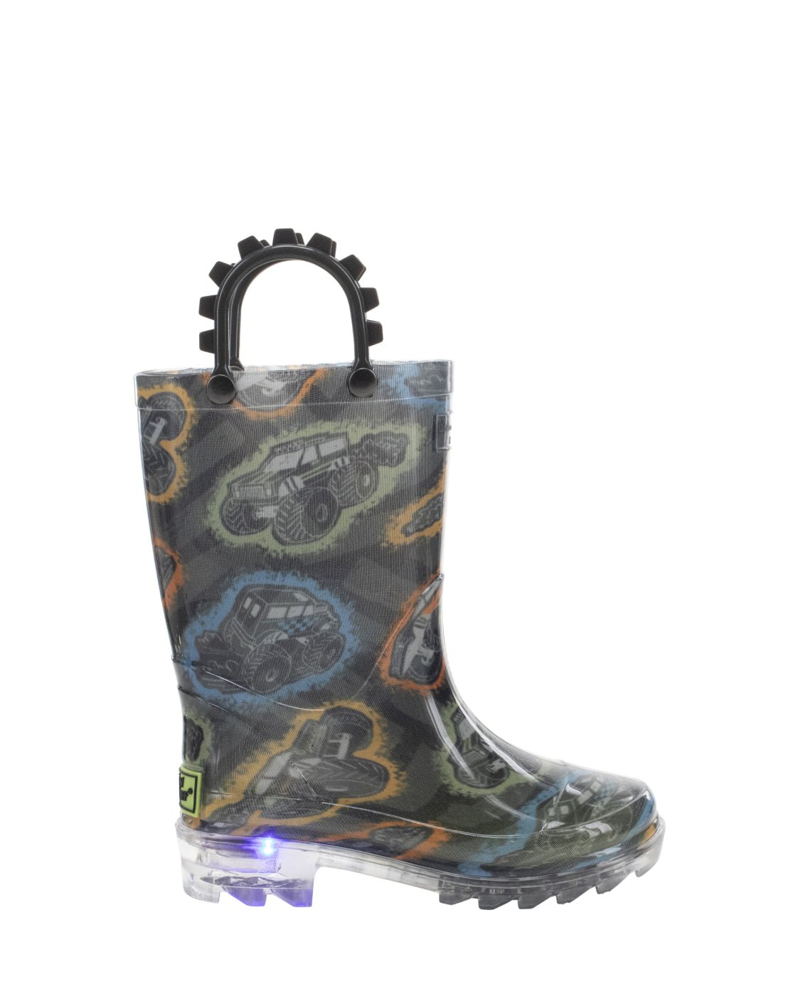 Kids Big Wheels Lighted Rain Boot - Black - Western Chief