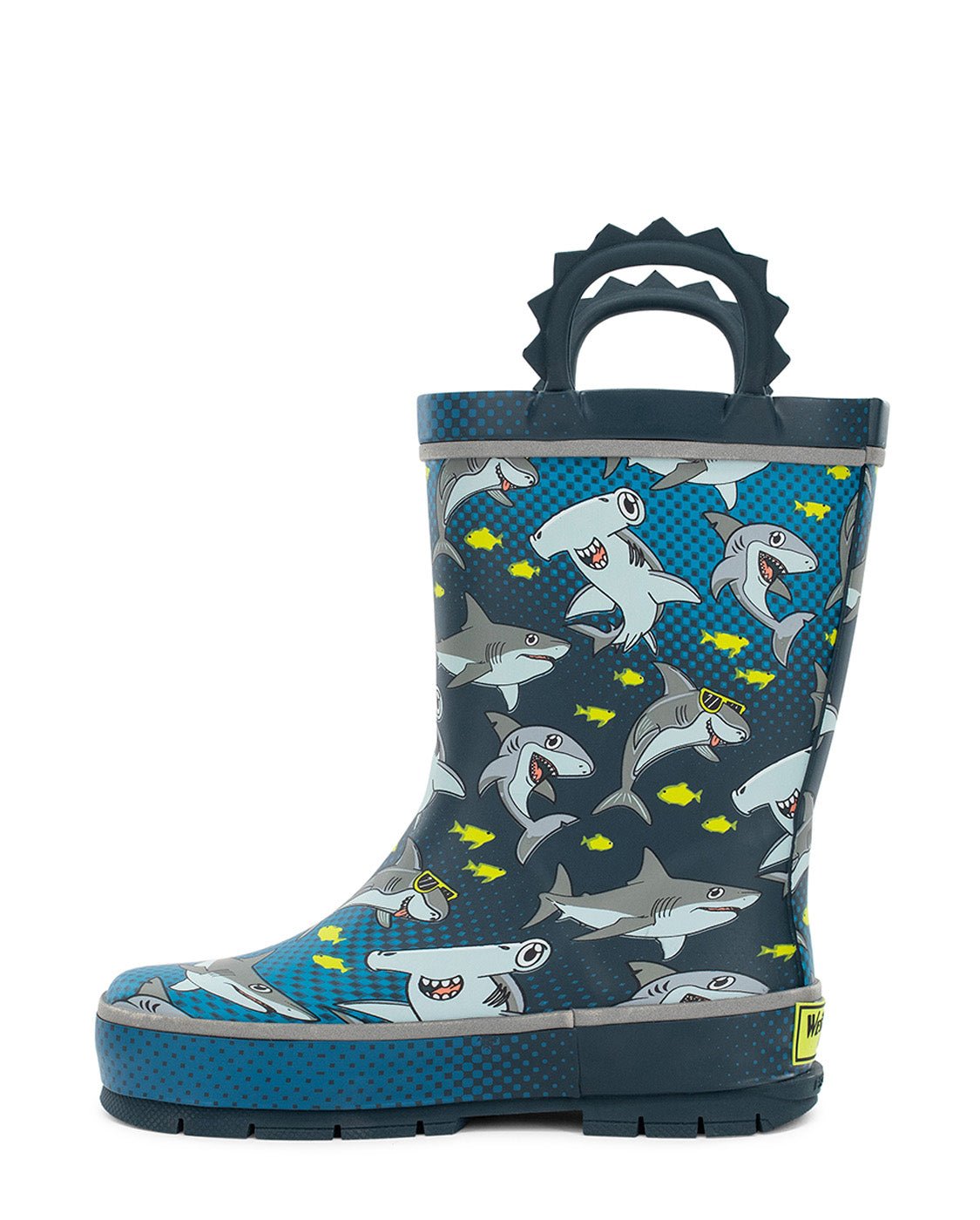 Kids Chiller Sharks Rain Boot - Navy - Western Chief