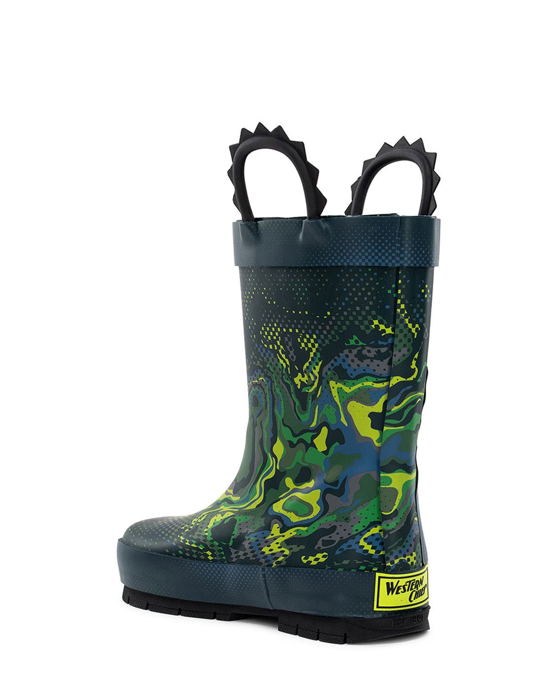 Kids Digital Dino Rain Boot - Navy Blue - Western Chief