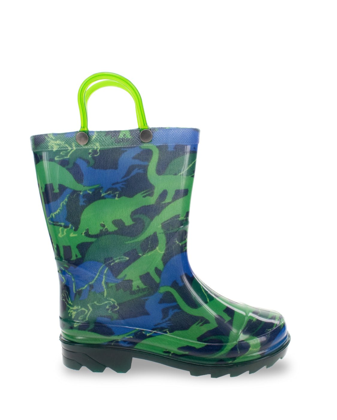 Kids Dinosaur World Lighted Rain Boot - Navy - Western Chief
