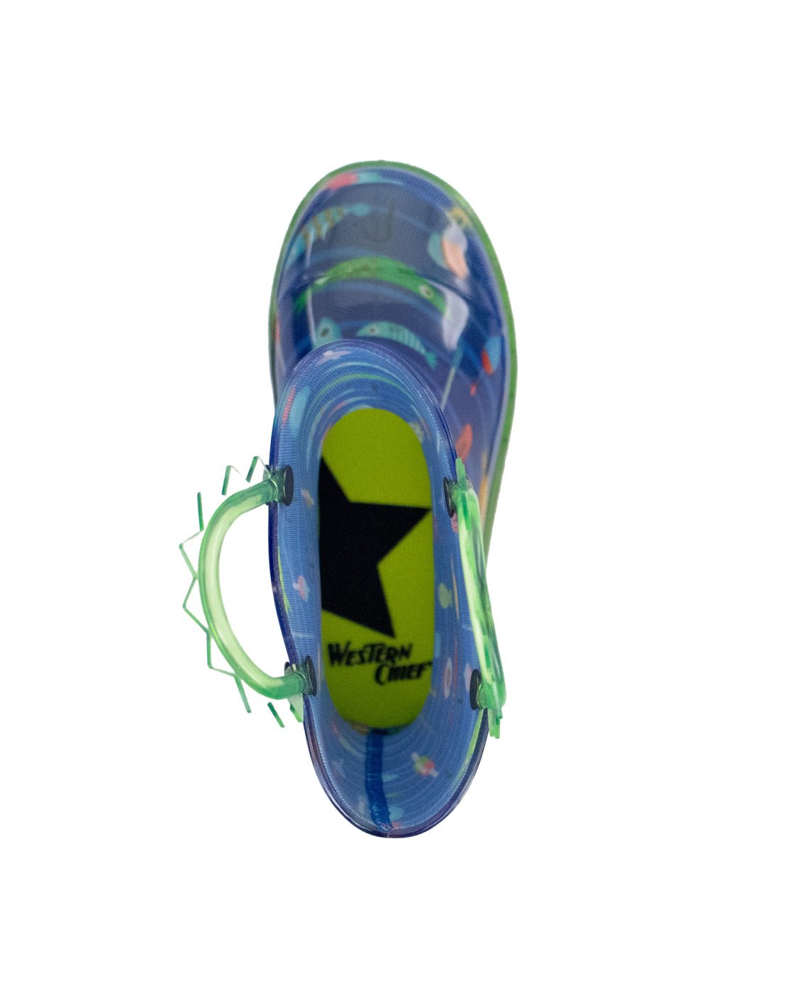 Kids Fish On Lighted Rain Boot - Blue - Western Chief