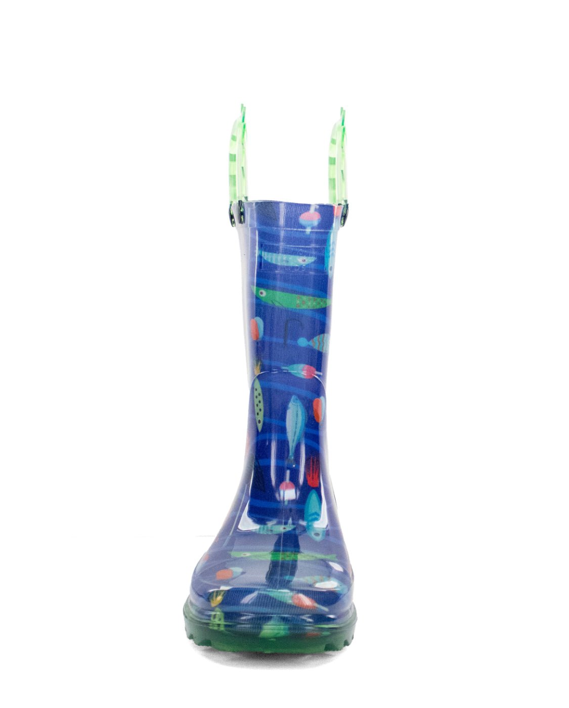 Kids Fish On Lighted Rain Boot - Blue - Western Chief