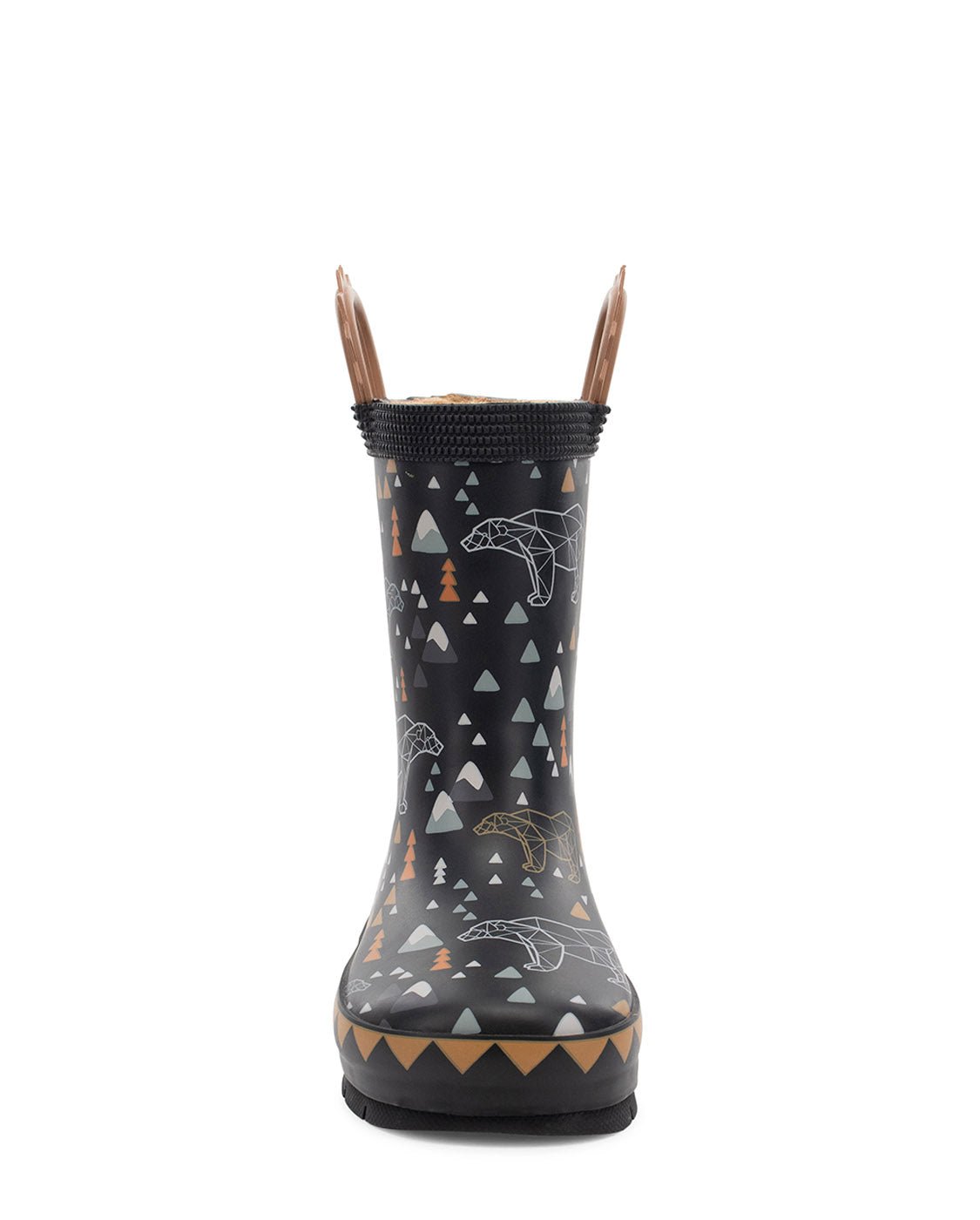 Kids Grizzly Faux Fur Rain Boot - Black - Western Chief