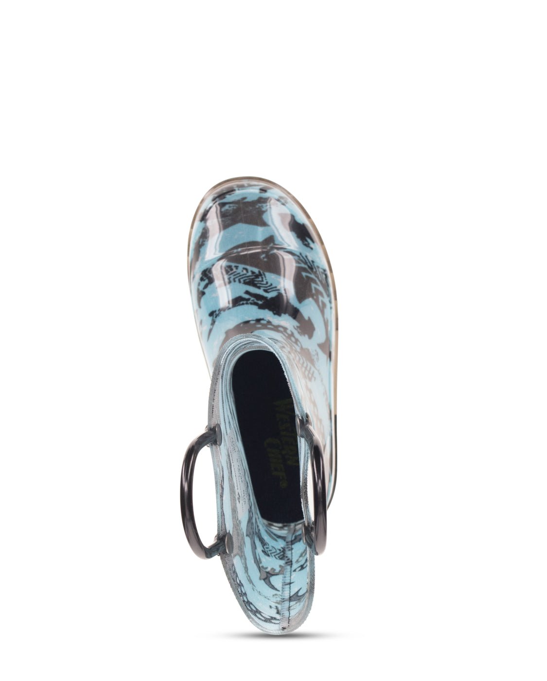 Kids Grunge Shark Lighted Rain Boot - Blue - Western Chief