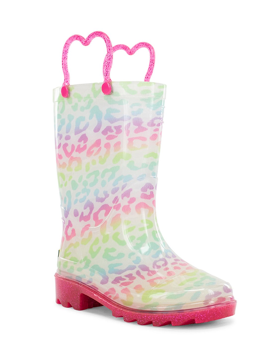Kids Leopard Lighted Rain Boot - Multi - Western Chief
