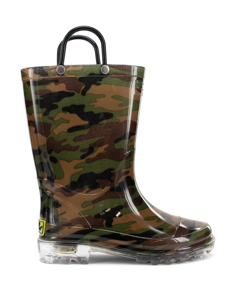 Kids green rain boots on sale