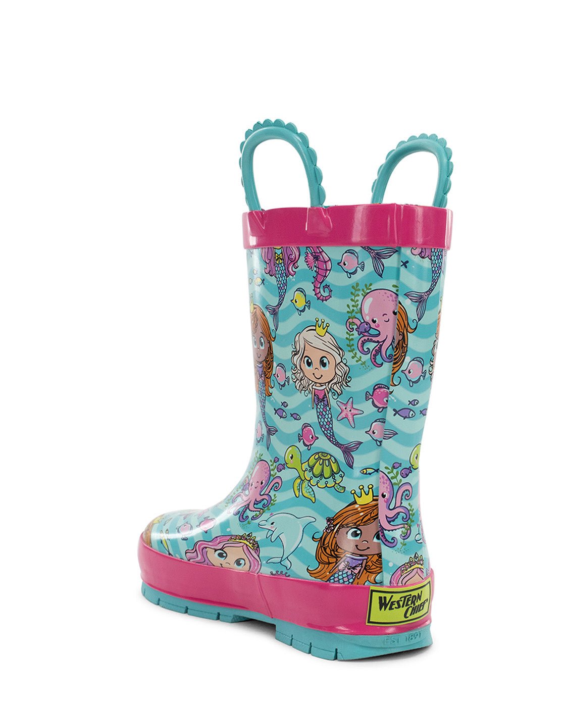 Kids Mermaid Magic Rain Boot - Aqua - Western Chief