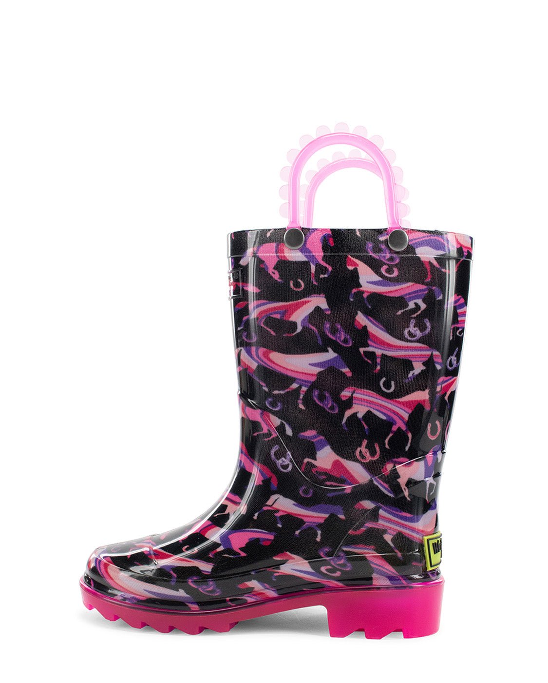 Kids Pastel Pastures Lighted Rain Boot - Black - Western Chief