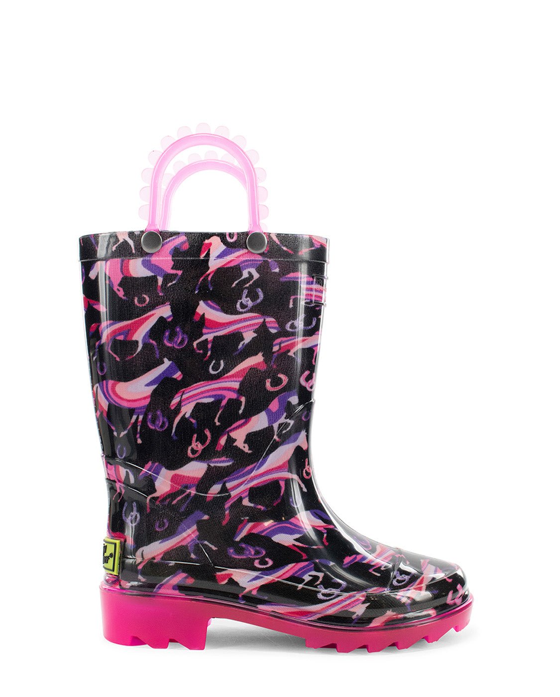 Kids Pastel Pastures Lighted Rain Boot - Black - Western Chief