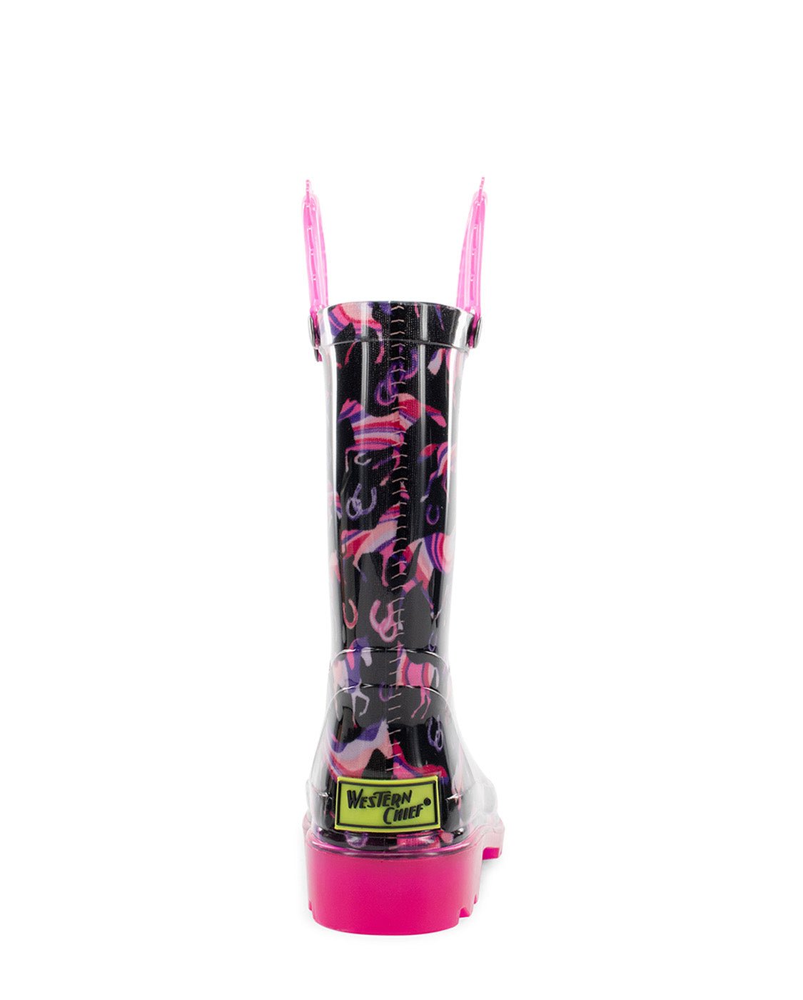 Kids Pastel Pastures Lighted Rain Boot - Black - Western Chief