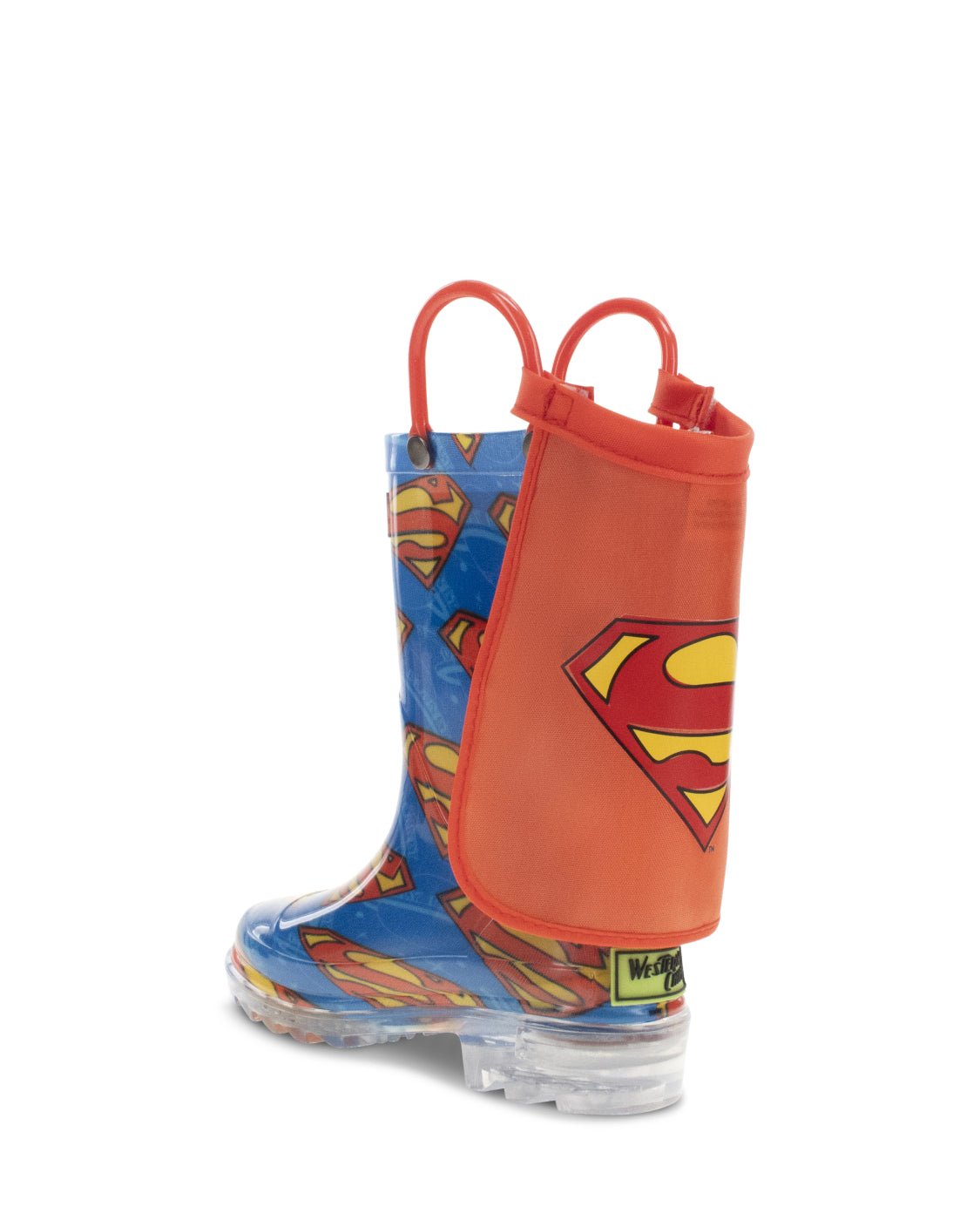 Kids Superman Lighted Rain Boot - Blue - Western Chief