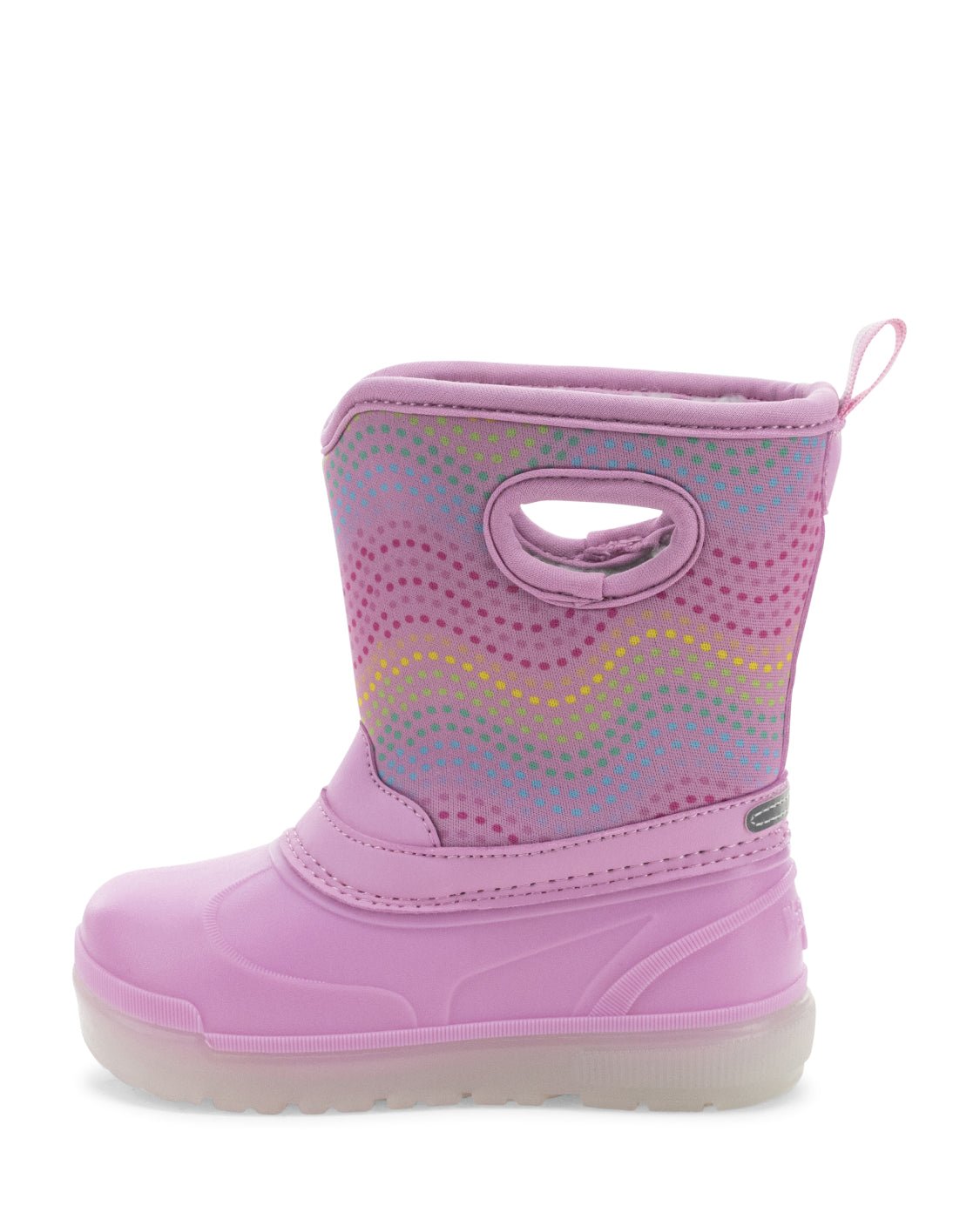 Kids Travali Lighted Faux Fur Neoprene Cold Weather Boot - Pink - Western Chief