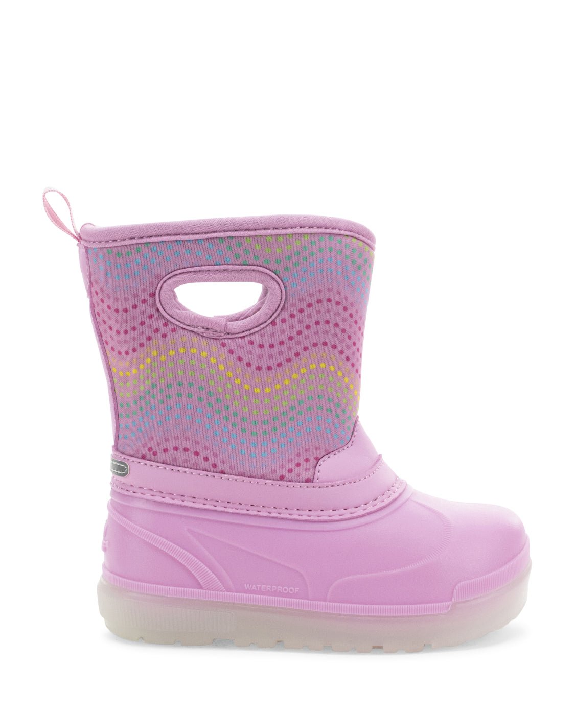 Kids Travali Lighted Faux Fur Neoprene Cold Weather Boot - Pink - Western Chief