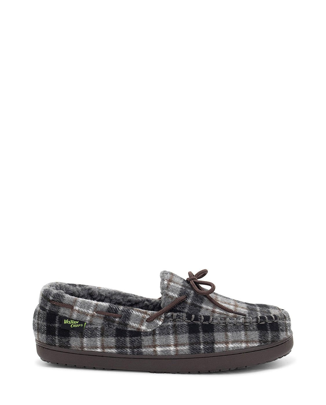 Men's Sumner Plaid Slipper - Gray - Western Chief