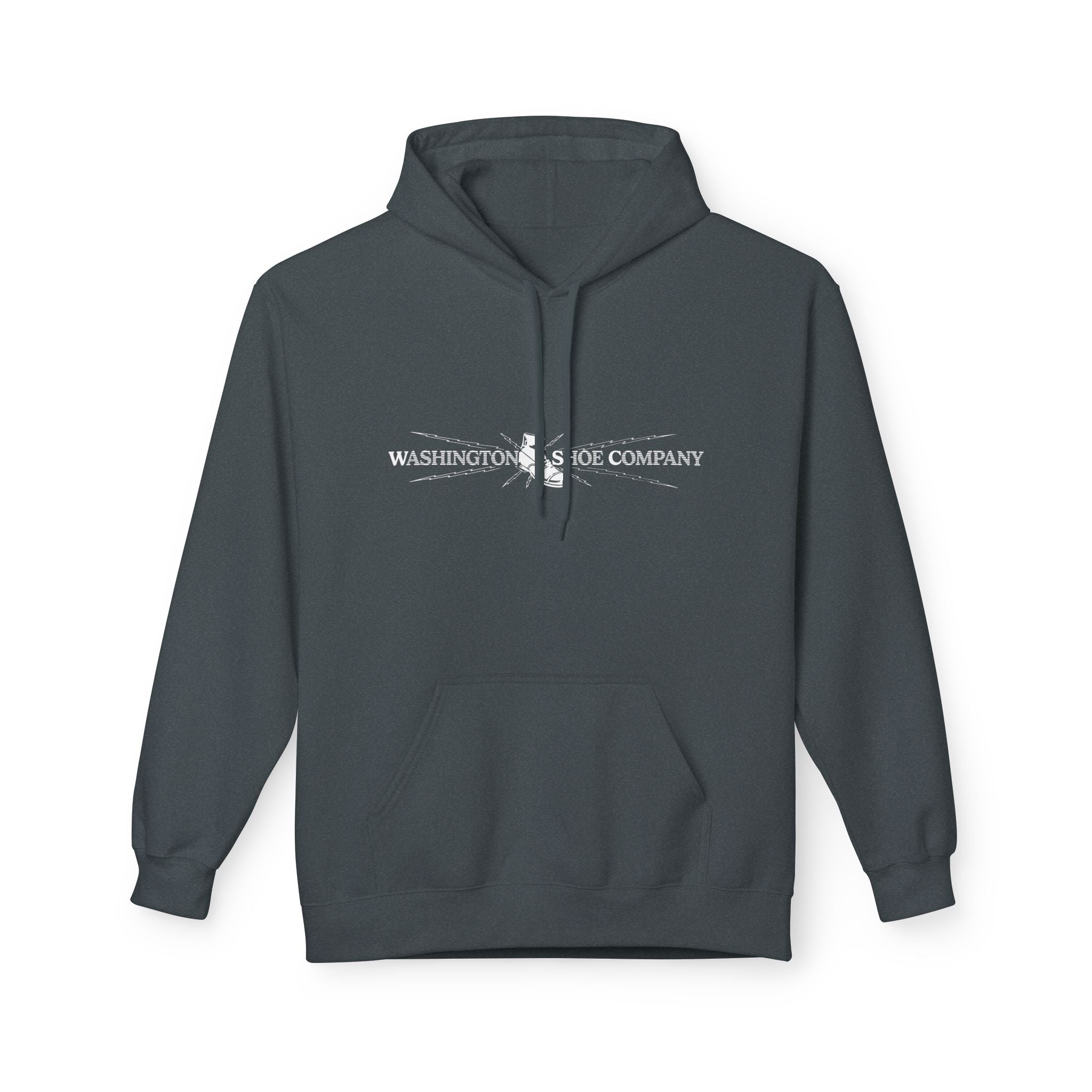 Washington Shoe Co. Retro Lightning Logo Hoodie - Charcoal