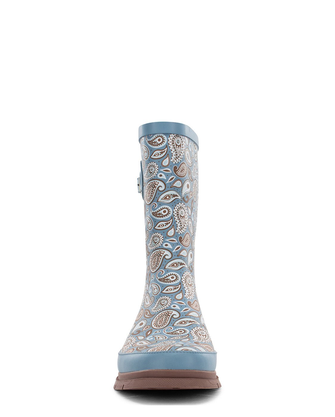 Women's Bandana Faux Fur Mid Rain Boot - Blue - Western Chief