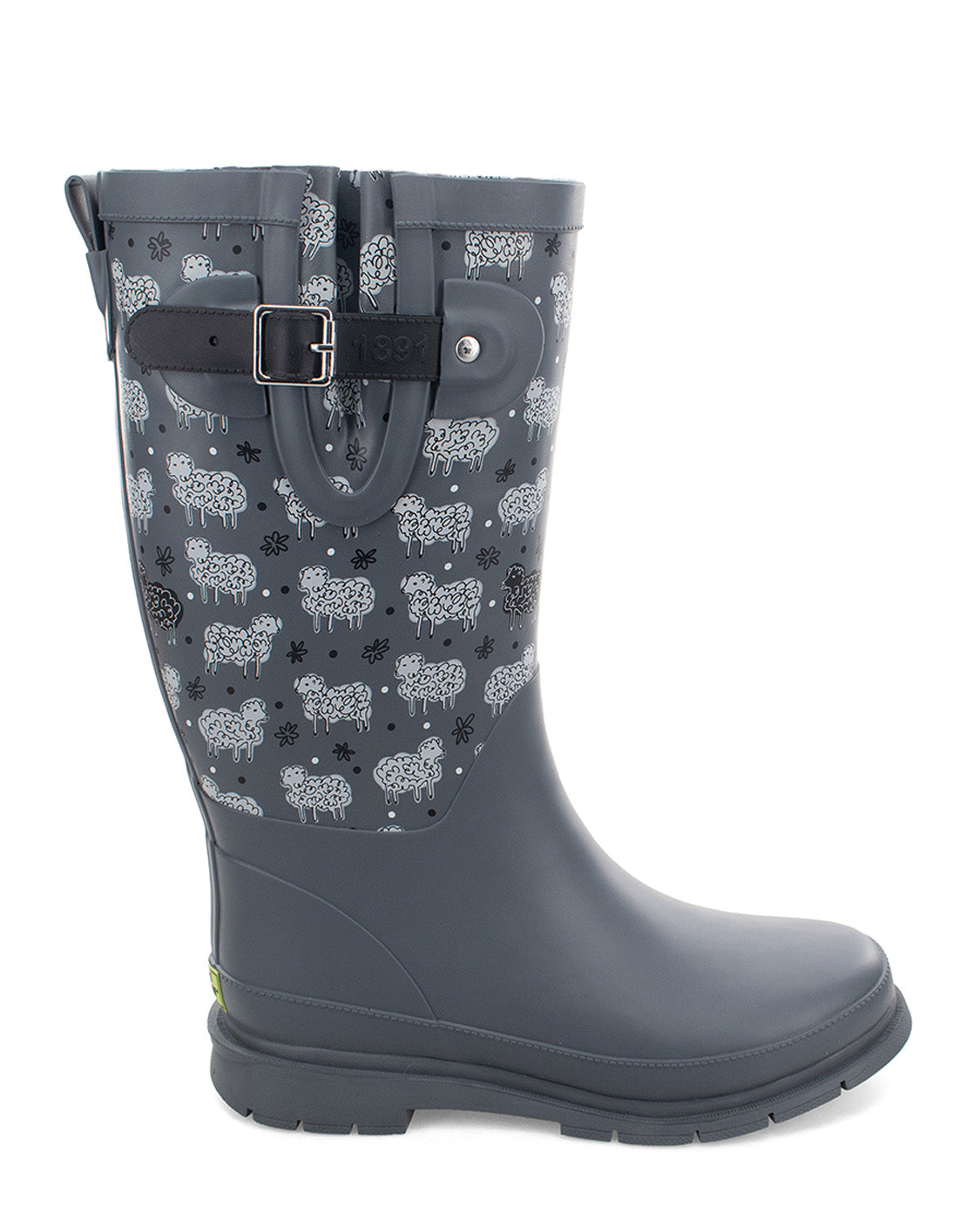 Women's Black Sheep Faux Fur Tall Rain Boot Gray – Western Chief