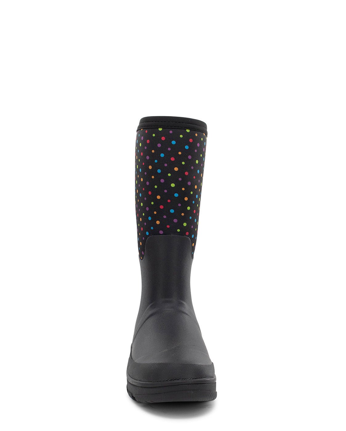 Women's Ditsy Dot Faux Fur Neoprene Wide Calf Cold Weather Boot - Black - Western Chief