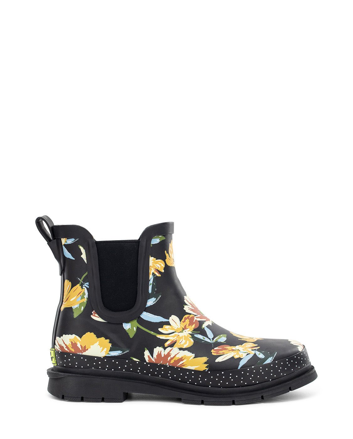 Women's Floral Chelsea Rain Boot - Black - Western Chief