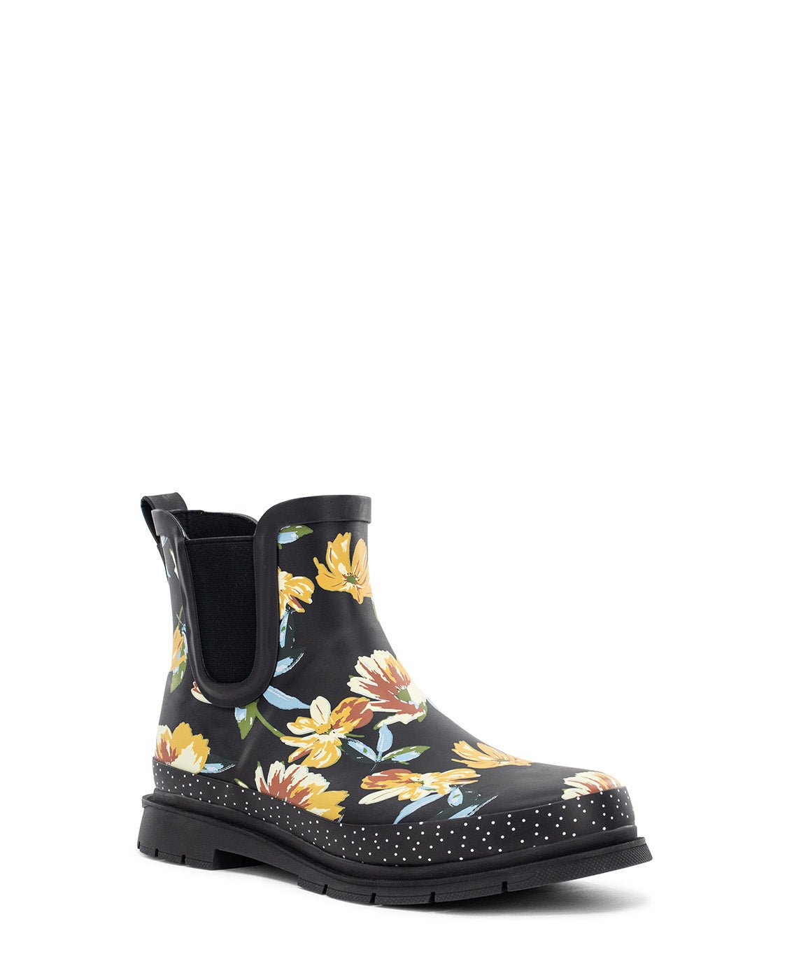 Women's Floral Chelsea Rain Boot - Black - Western Chief