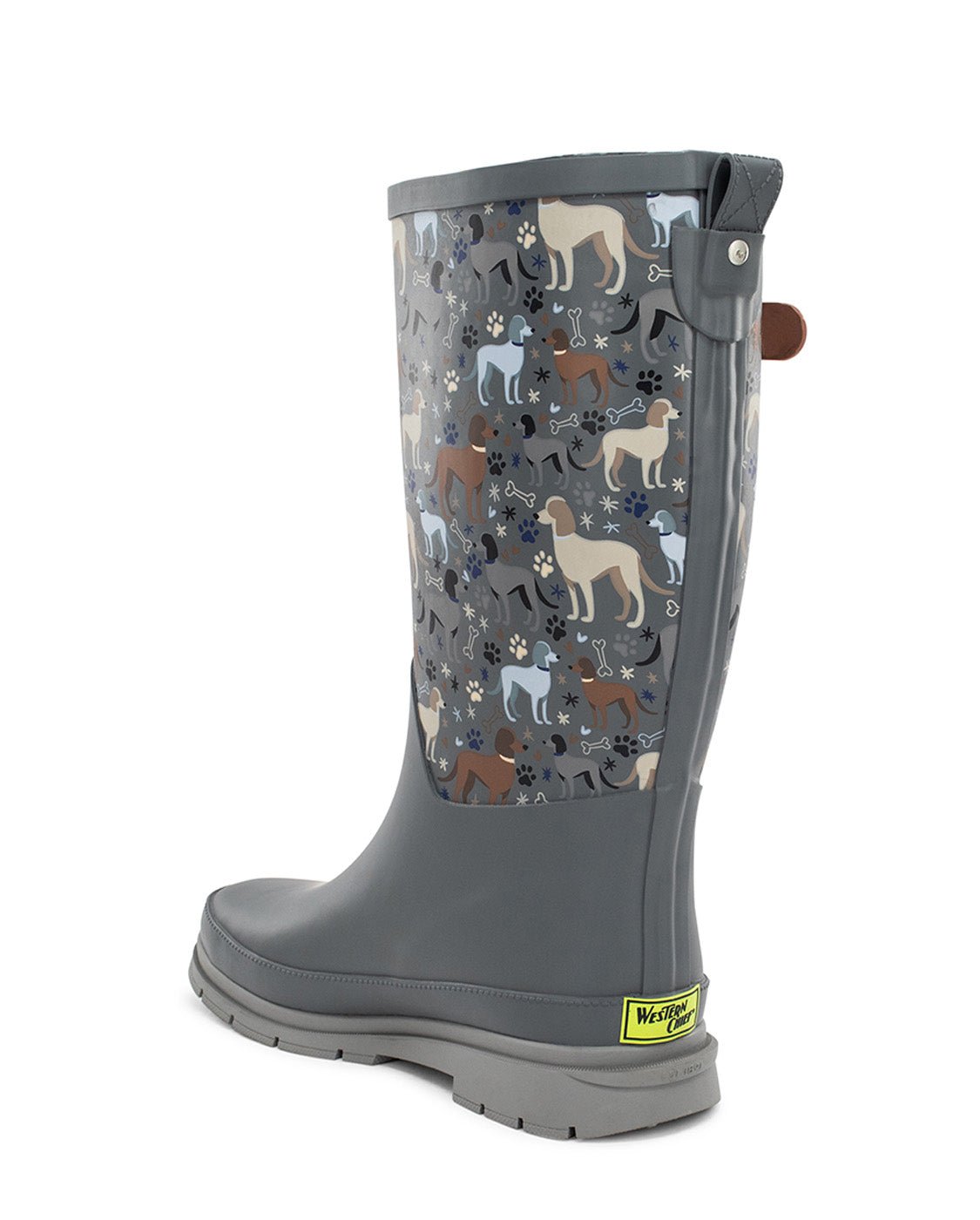 Women's Puppy Love Faux Fur Tall Rain Boot - Gray - Western Chief