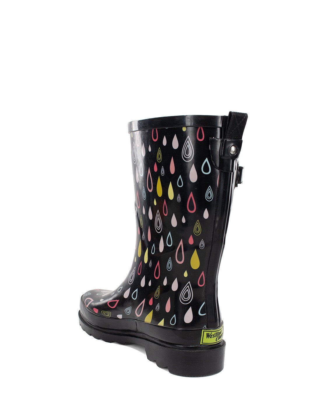 Women's Rain Drop Mid Rain Boot - Black - Western Chief