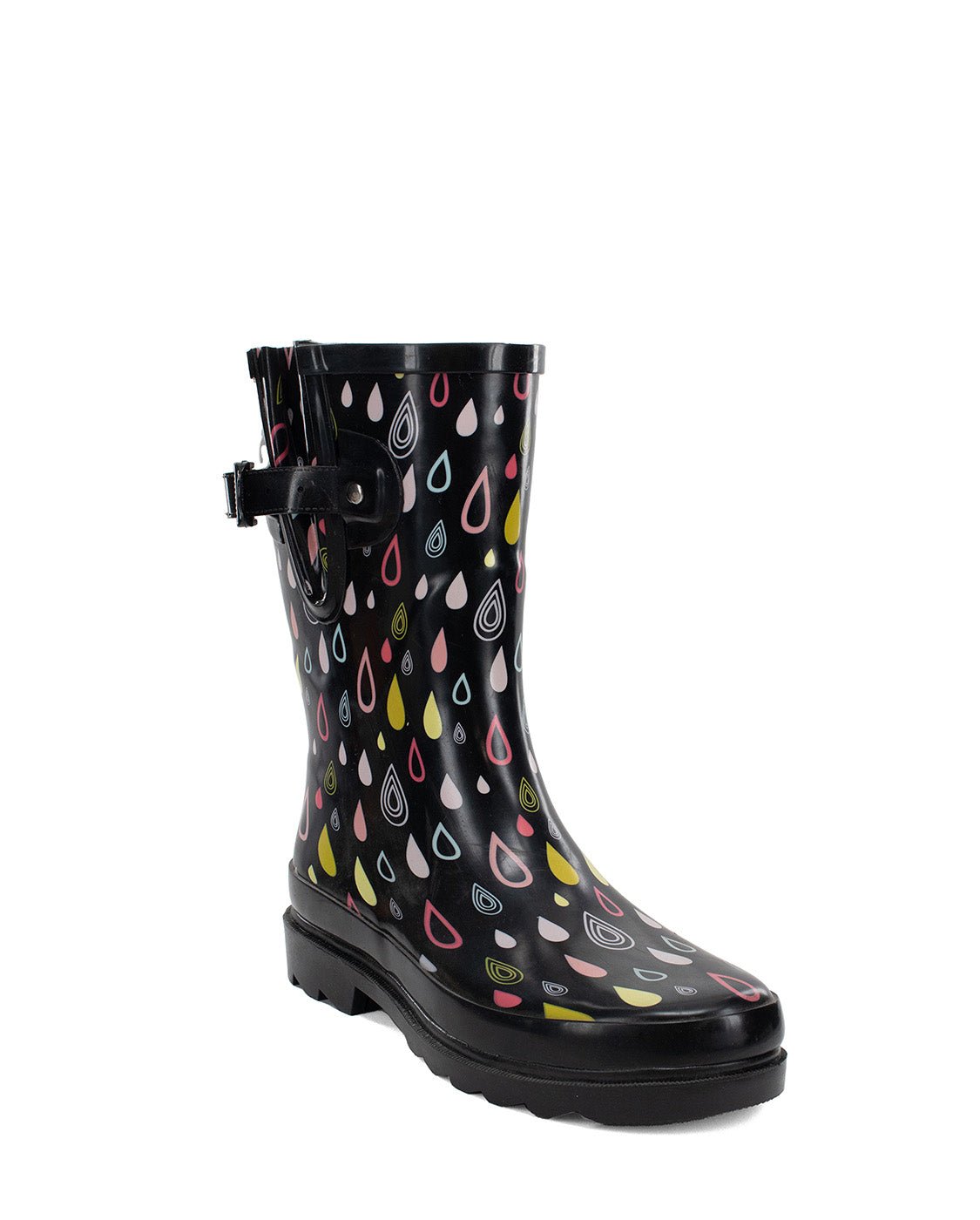 Women's Rain Drop Mid Rain Boot - Black - Western Chief