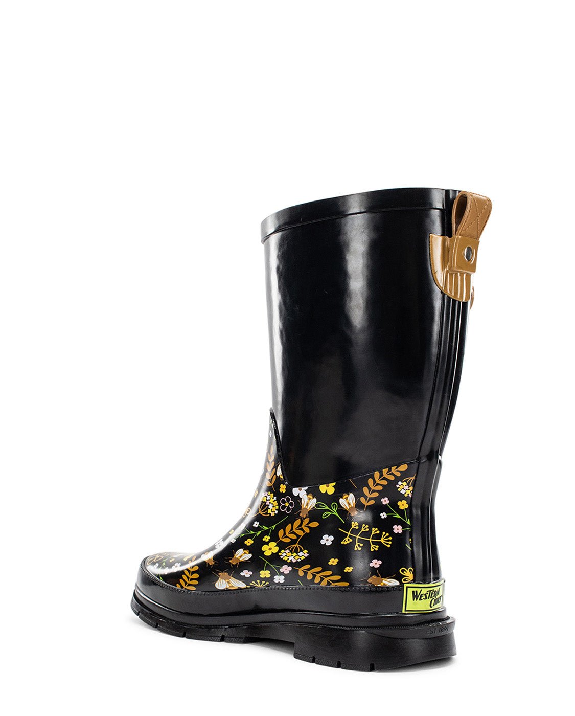 Women's Sweet Bees Mid Rain Boot - Black - Western Chief