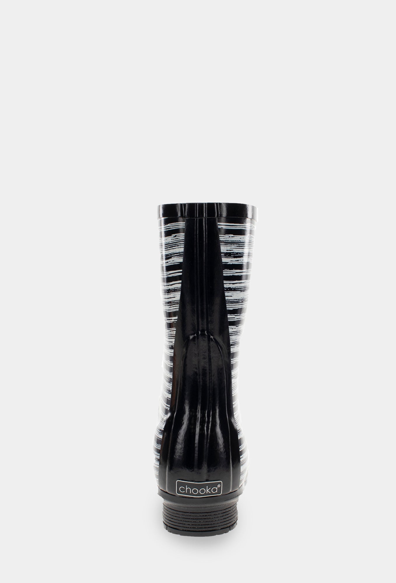 Gloss Drybrush Mid Rain Boot - Black - Western Chief