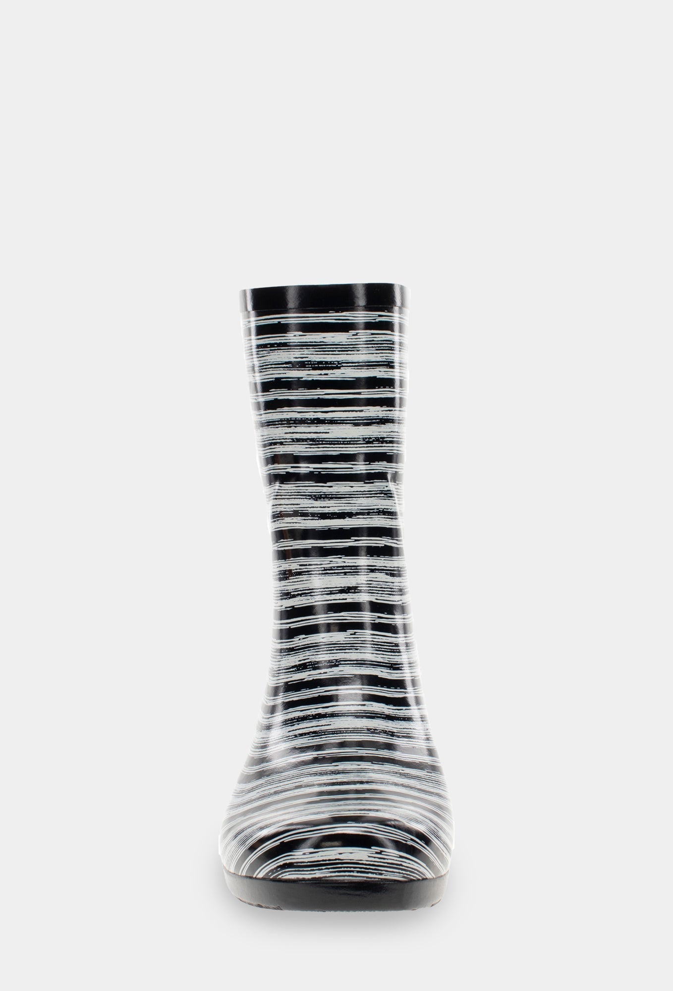 Gloss Drybrush Mid Rain Boot - Black - Western Chief