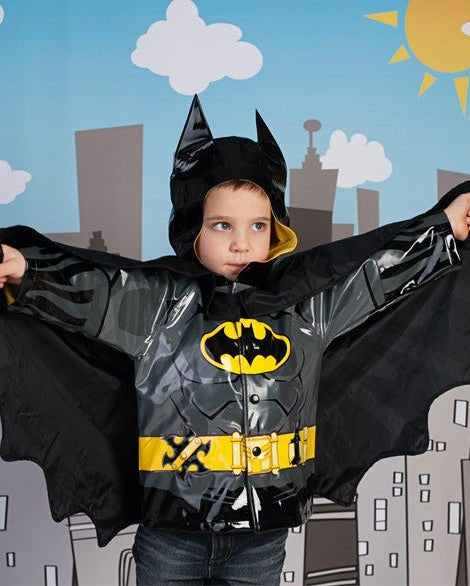 Kids Batman Raincoat - Black - Western Chief