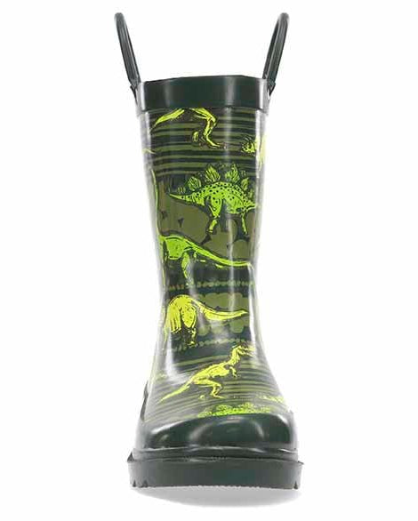 Kids Dino Quest Rain Boot - Olive - Western Chief