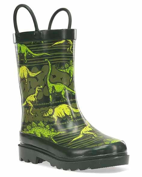 Kids Dino Quest Rain Boot - Olive - Western Chief