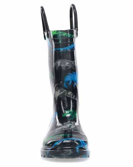 Kids Dinosaur Friends Lighted Rain Boot - Black - Western Chief