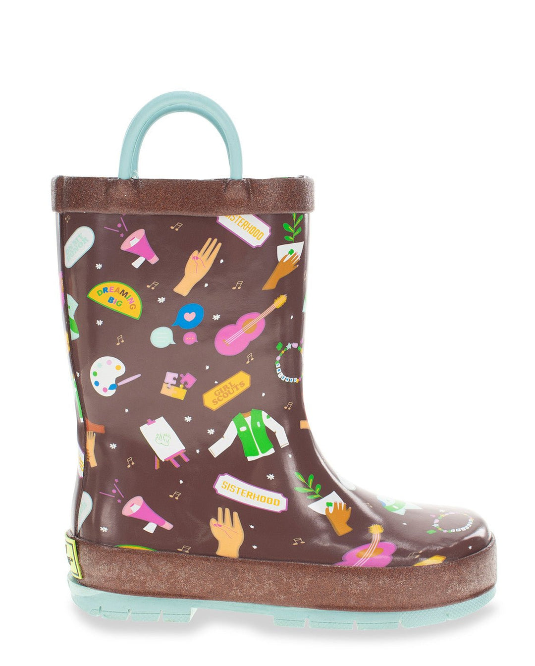 Kids Girl Scouts Brownie Squad Rain Boot - Brown - Western Chief