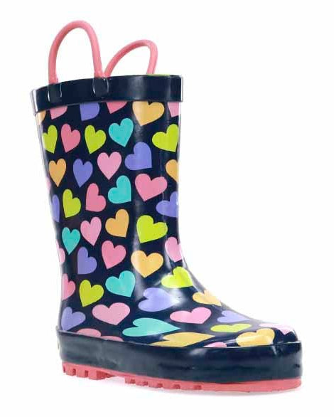 Kids Happy Hearts Rain Boot - Multi - Western Chief