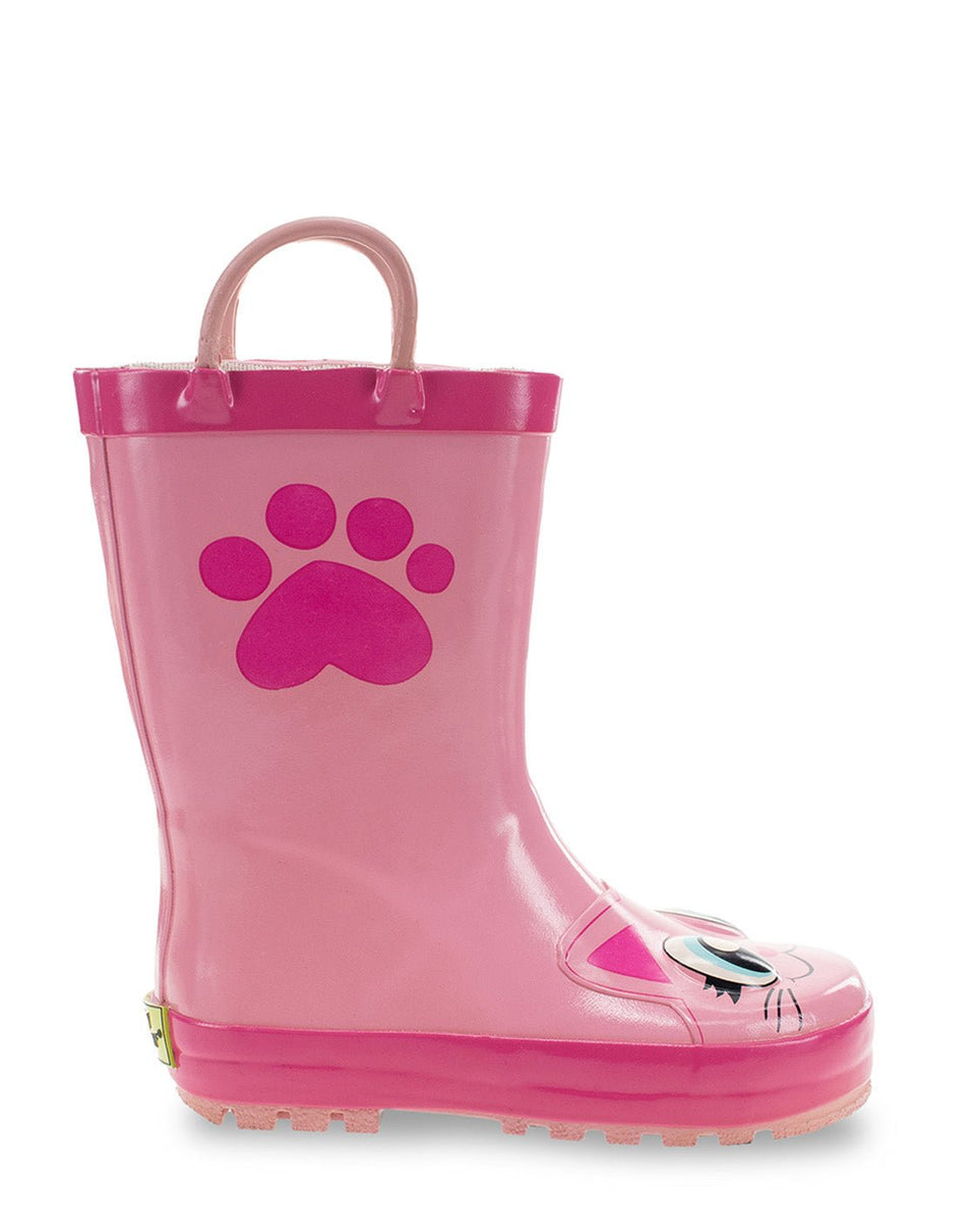 Western Chief Kids Khloe the Kitty Rain Boots Pink
