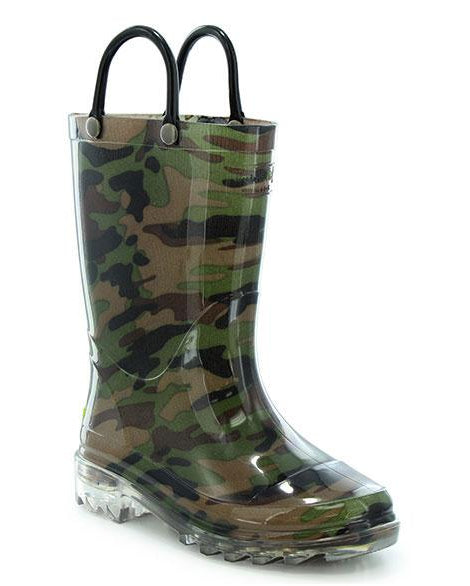 Kids Lighted Rain Boot - Camo - Western Chief