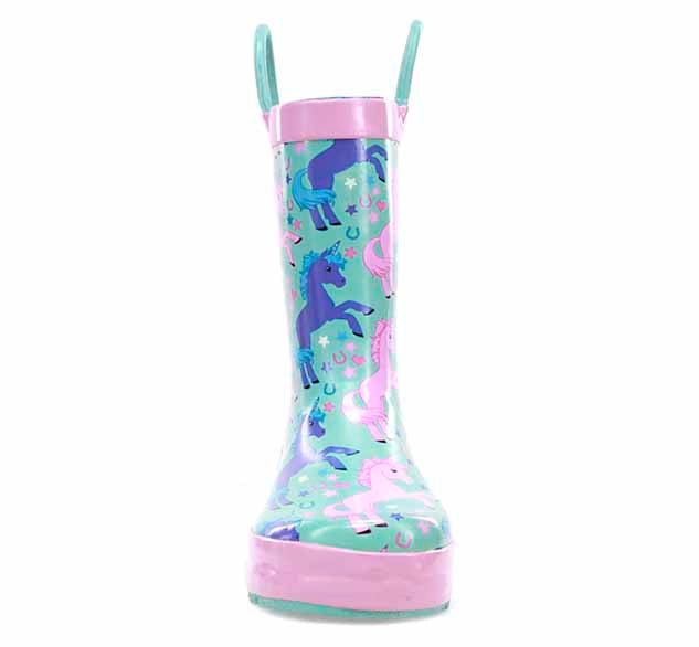 Kids Lucky Unicorn Rain Boot - Turquoise - Western Chief