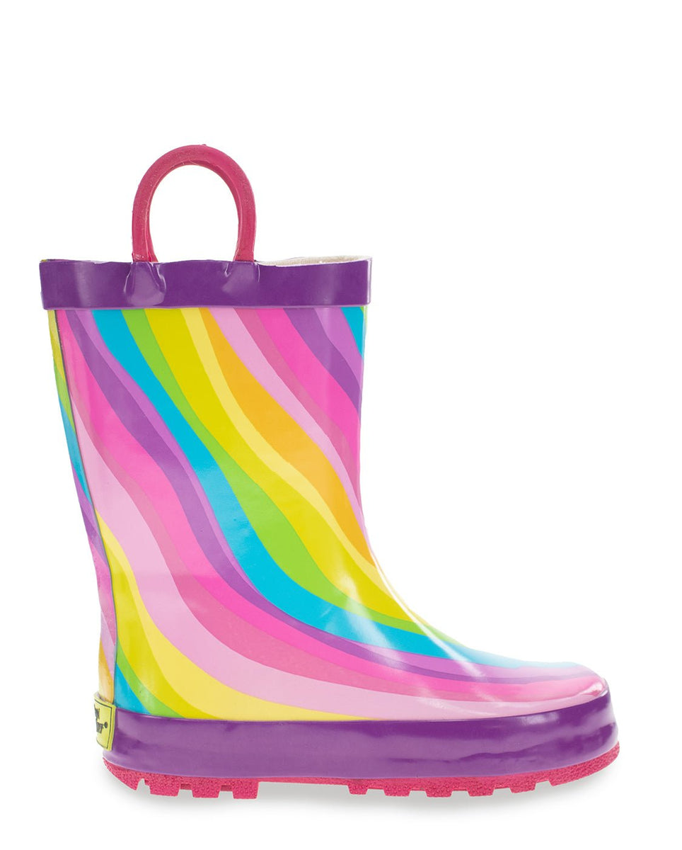 bag rain boots Western Chief Kid's Rainbow Rain Boot Multi Size 11/12