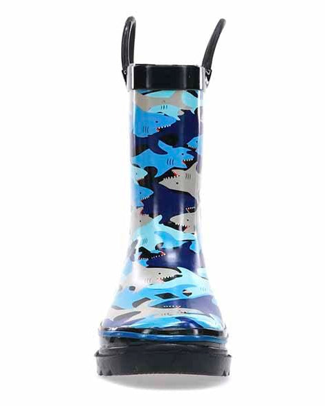 Kids Shark Chomp Rain Boot - Blue - Western Chief