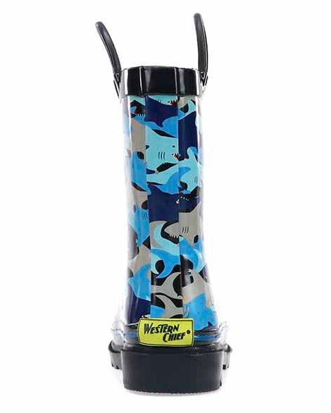 Kids Shark Chomp Rain Boot - Blue - Western Chief