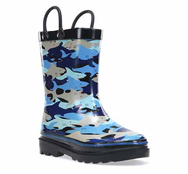 Kids Shark Chomp Rain Boot - Blue - Western Chief