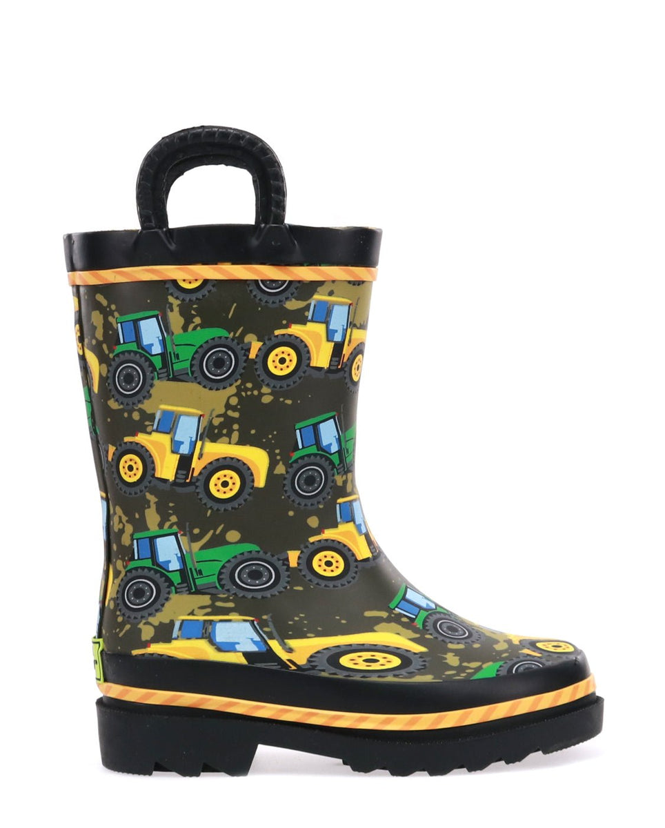 kids-tractor-tough-rain-boot-  display picture 1