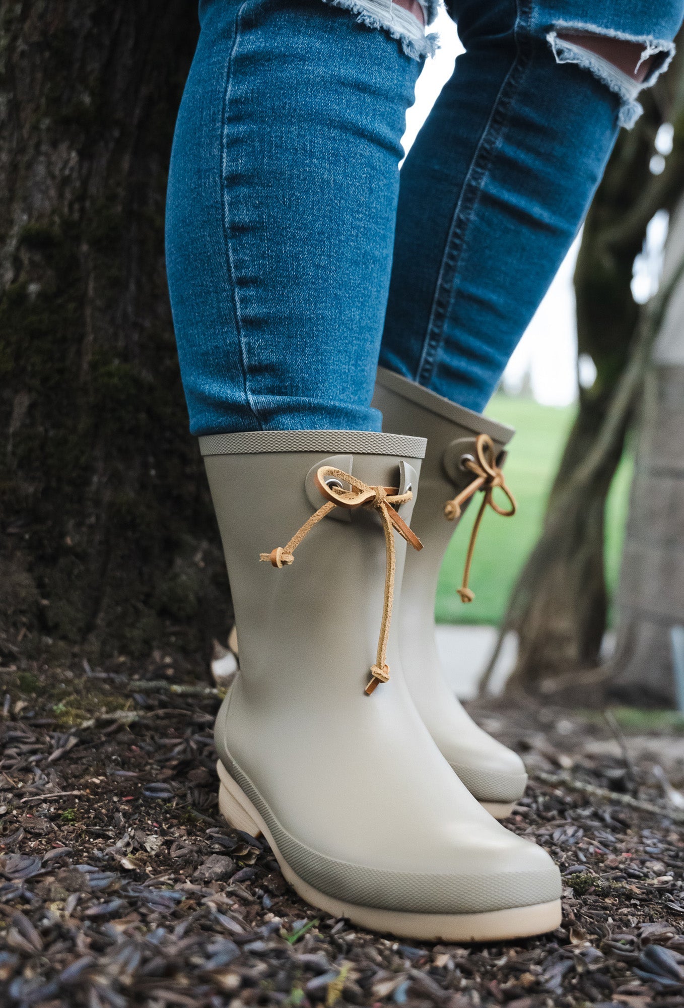 Tie Mid Rain Boot - Moss - Western Chief
