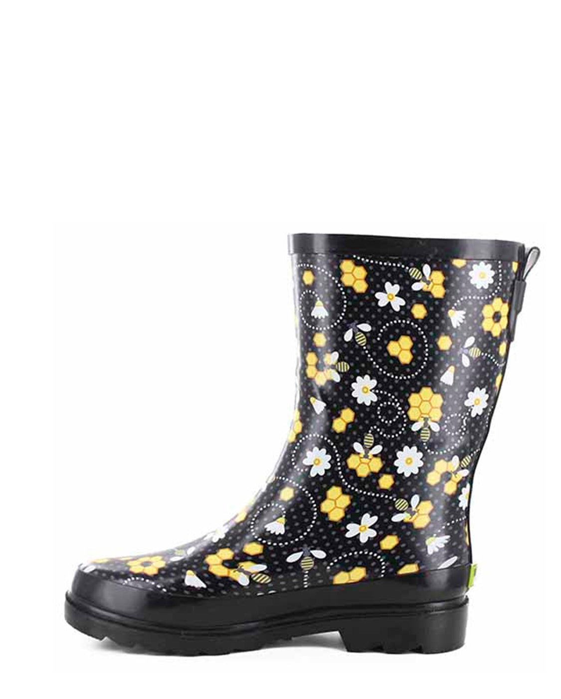 Women's Bloom Bees Mid Rain Boot - Black - Western Chief