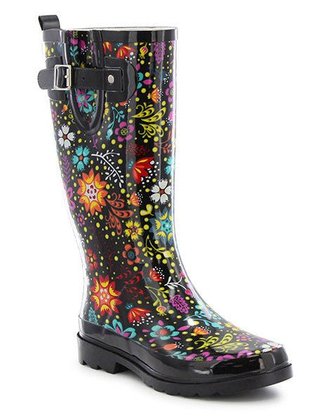Women's Garden Play Tall Rain Boot - Black - Western Chief